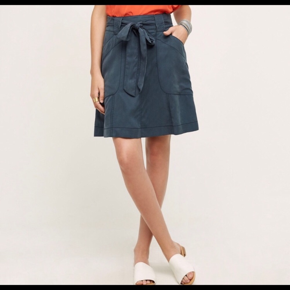 HD in Paris Bryden Skirt Belt Tie Tencel Pockets